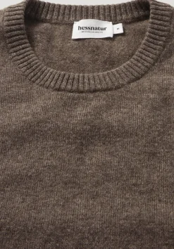hessnatur Strick Pullover Regular aus Bio-Merinowolle mit Cashmere von sand New