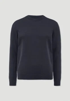 hessnatur Strick Pullover Regular aus reiner Bio-Baumwolle von marine Clearance