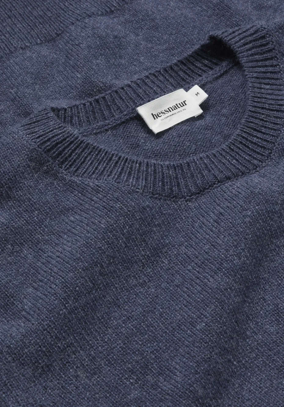 hessnatur Strick Pullover Regular aus Bio-Merinowolle mit Bio-Baumwolle von mitternachtsblau Online