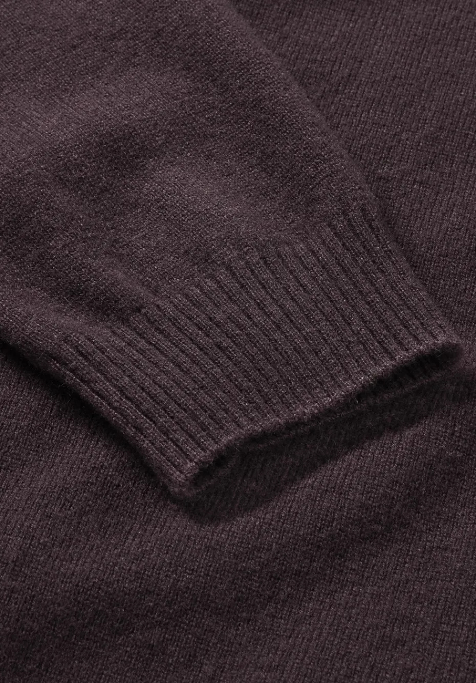 hessnatur Strick Pullover Regular aus Bio-Merinowolle mit Cashmere von schwarzbeere Clearance