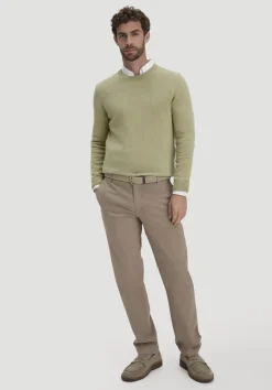 hessnatur Strick Pullover Regular aus Bio-Merinowolle mit Bio-Baumwolle von pastellmoos Online