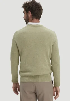 hessnatur Strick Pullover Regular aus Bio-Merinowolle mit Bio-Baumwolle von pastellmoos Online