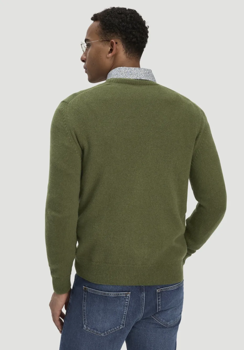 hessnatur Strick Pullover Regular aus Bio-Merinowolle mit Bio-Baumwolle von seetang New