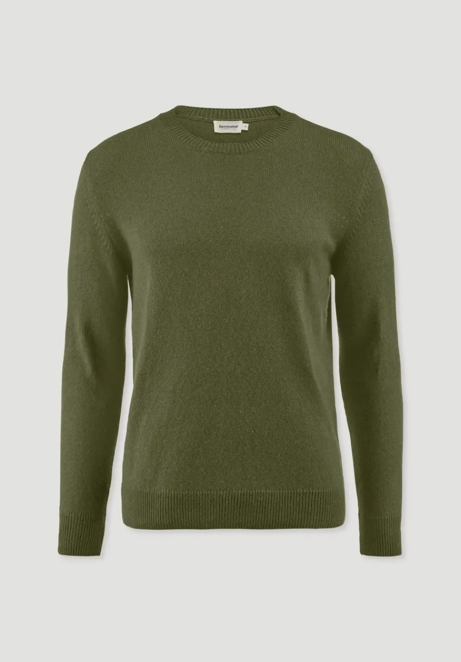 hessnatur Strick Pullover Regular aus Bio-Merinowolle mit Bio-Baumwolle von seetang New