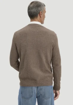 hessnatur Strick Pullover Regular aus Bio-Merinowolle mit Bio-Baumwolle von camel Best