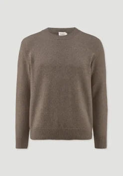 hessnatur Strick Pullover Regular aus Bio-Merinowolle mit Bio-Baumwolle von camel Best