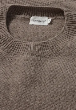 hessnatur Strick Pullover Regular aus Bio-Merinowolle mit Bio-Baumwolle von camel Best