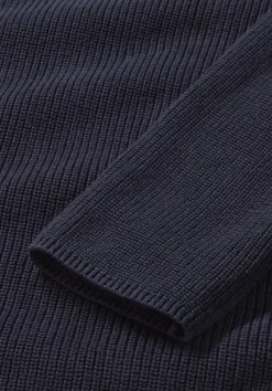 hessnatur Strick Pullover Regular aus reiner Bio-Baumwolle von marine Sale