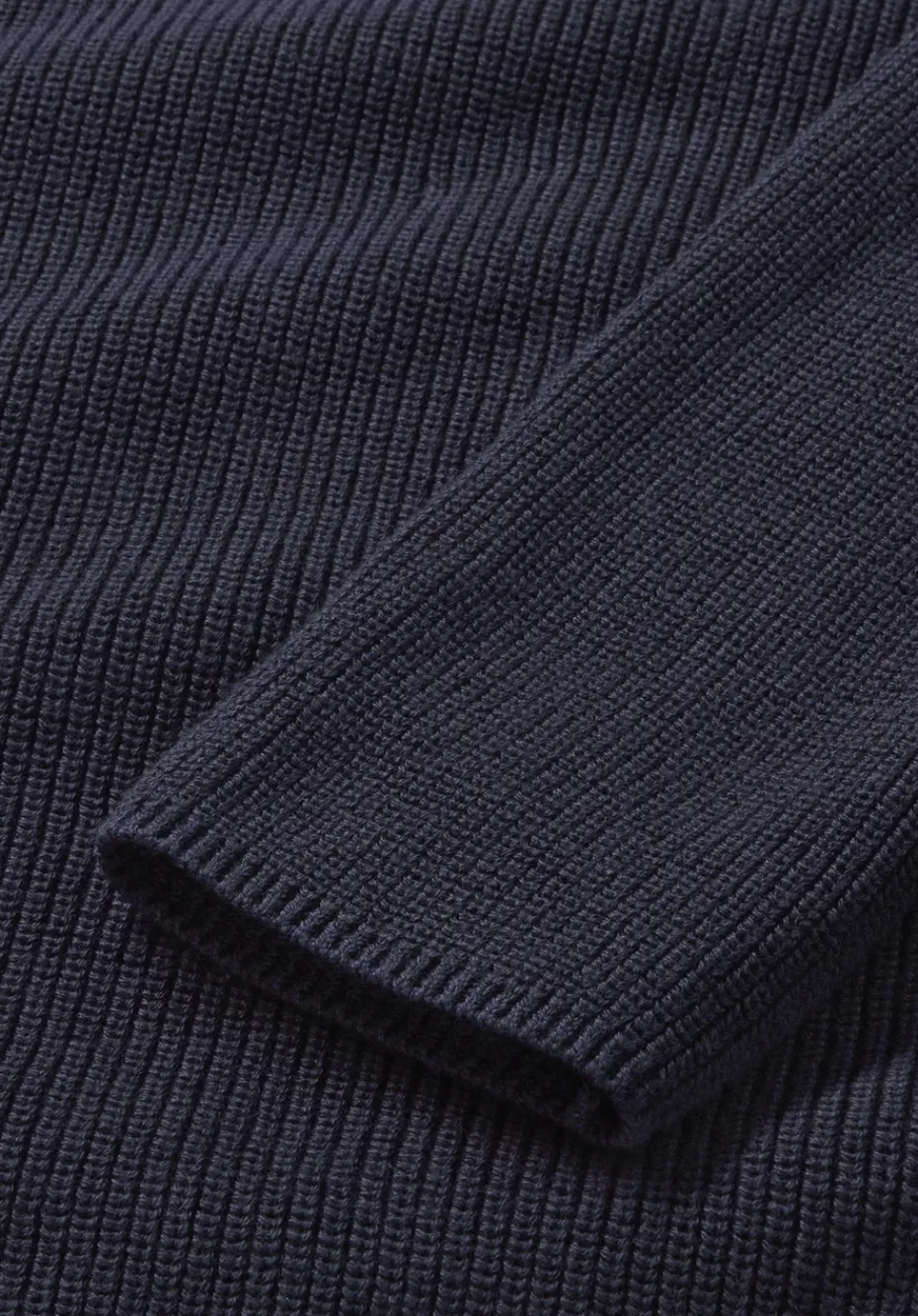 hessnatur Strick Pullover Regular aus reiner Bio-Baumwolle von marine Sale
