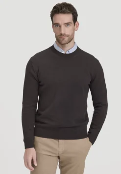 hessnatur Strick Pullover Regular aus reiner Bio-Baumwolle von kaffeebraun Best