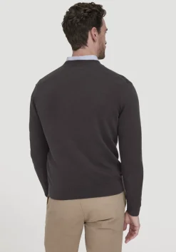 hessnatur Strick Pullover Regular aus reiner Bio-Baumwolle von kaffeebraun Best