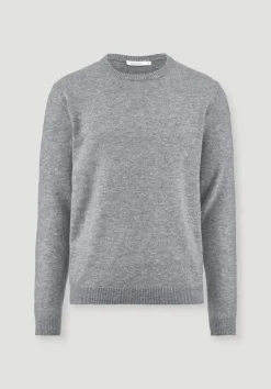 hessnatur Strick Pullover Regular BETTER RECYCLING aus reinem Cashmere von hellgrau Hot