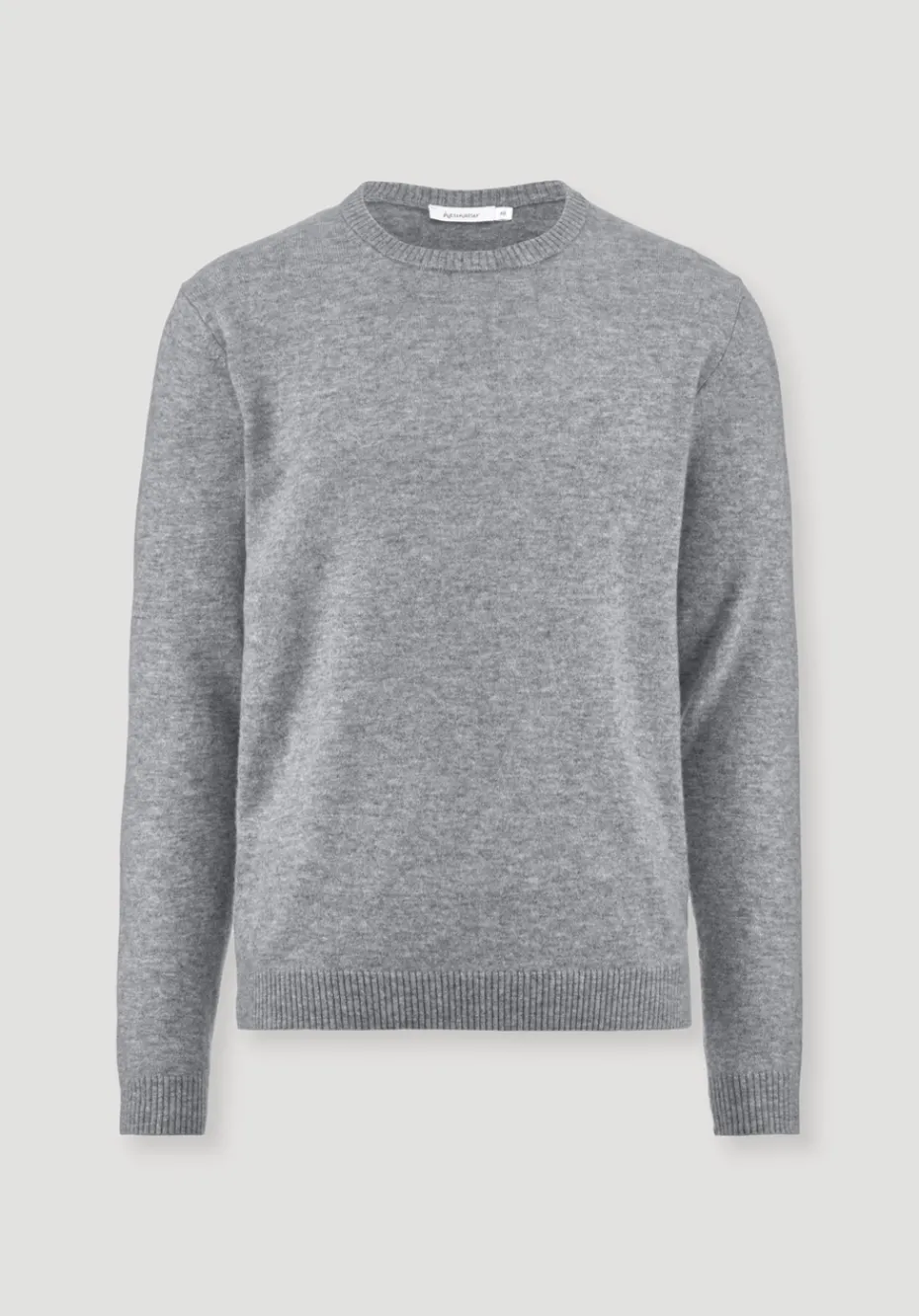 hessnatur Strick Pullover Regular BETTER RECYCLING aus reinem Cashmere von hellgrau Hot