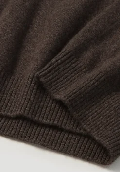 hessnatur Strick Pullover Regular BETTER RECYCLING aus reinem Cashmere von kaffeebraun Discount