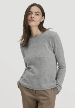 hessnatur Strick Pullover Regular BETTER RECYCLING aus reinem Cashmere von hellgrau Clearance