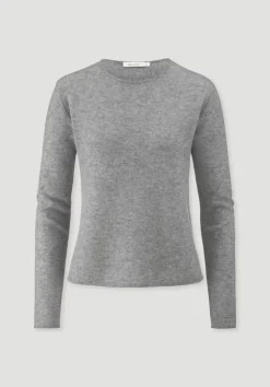 hessnatur Strick Pullover Regular BETTER RECYCLING aus reinem Cashmere von hellgrau Clearance