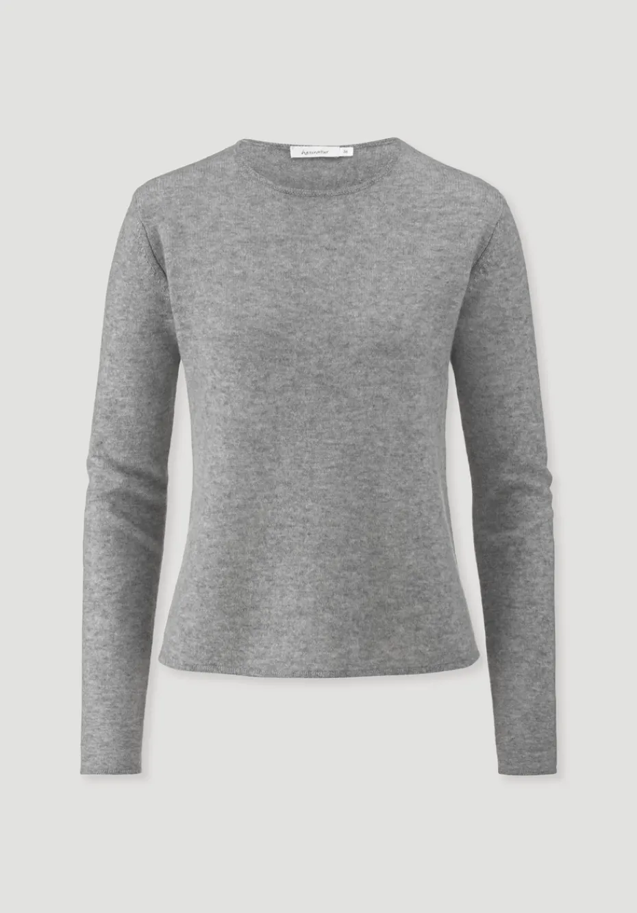 hessnatur Strick Pullover Regular BETTER RECYCLING aus reinem Cashmere von hellgrau Clearance