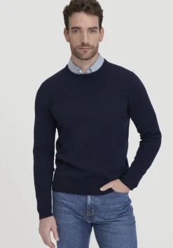 hessnatur Strick Pullover Regular BETTER RECYCLING aus reinem Cashmere von marine Outlet
