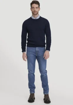 hessnatur Strick Pullover Regular BETTER RECYCLING aus reinem Cashmere von marine Outlet