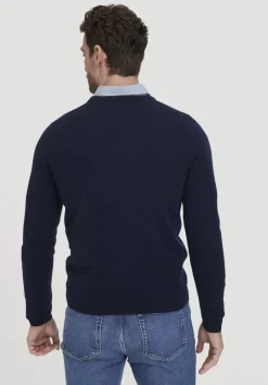 hessnatur Strick Pullover Regular BETTER RECYCLING aus reinem Cashmere von marine Outlet