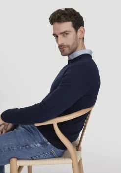 hessnatur Strick Pullover Regular BETTER RECYCLING aus reinem Cashmere von marine Outlet