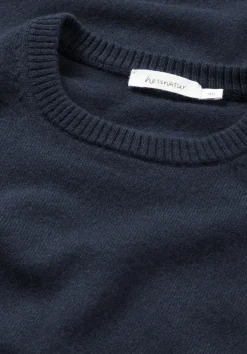 hessnatur Strick Pullover Regular BETTER RECYCLING aus reinem Cashmere von marine Outlet