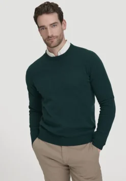 hessnatur Strick Pullover Regular BETTER RECYCLING aus reinem Cashmere von petrolgrün Sale