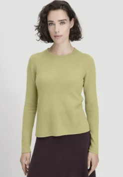 hessnatur Strick Pullover Regular BETTER RECYCLING aus reinem Cashmere von helles moos Discount