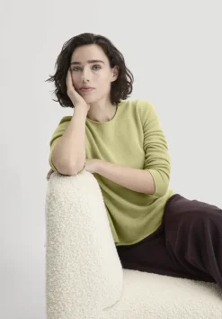 hessnatur Strick Pullover Regular BETTER RECYCLING aus reinem Cashmere von helles moos Discount