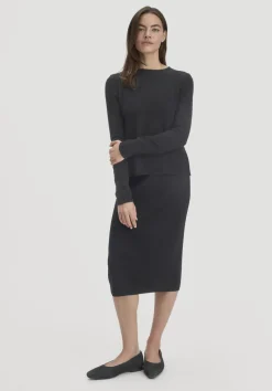 hessnatur Strick Pullover Regular BETTER RECYCLING aus reinem Cashmere von schwarz Clearance