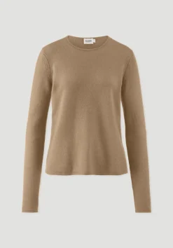 hessnatur Strick Pullover Regular BETTER RECYCLING aus reinem Cashmere von dunkles camel Hot