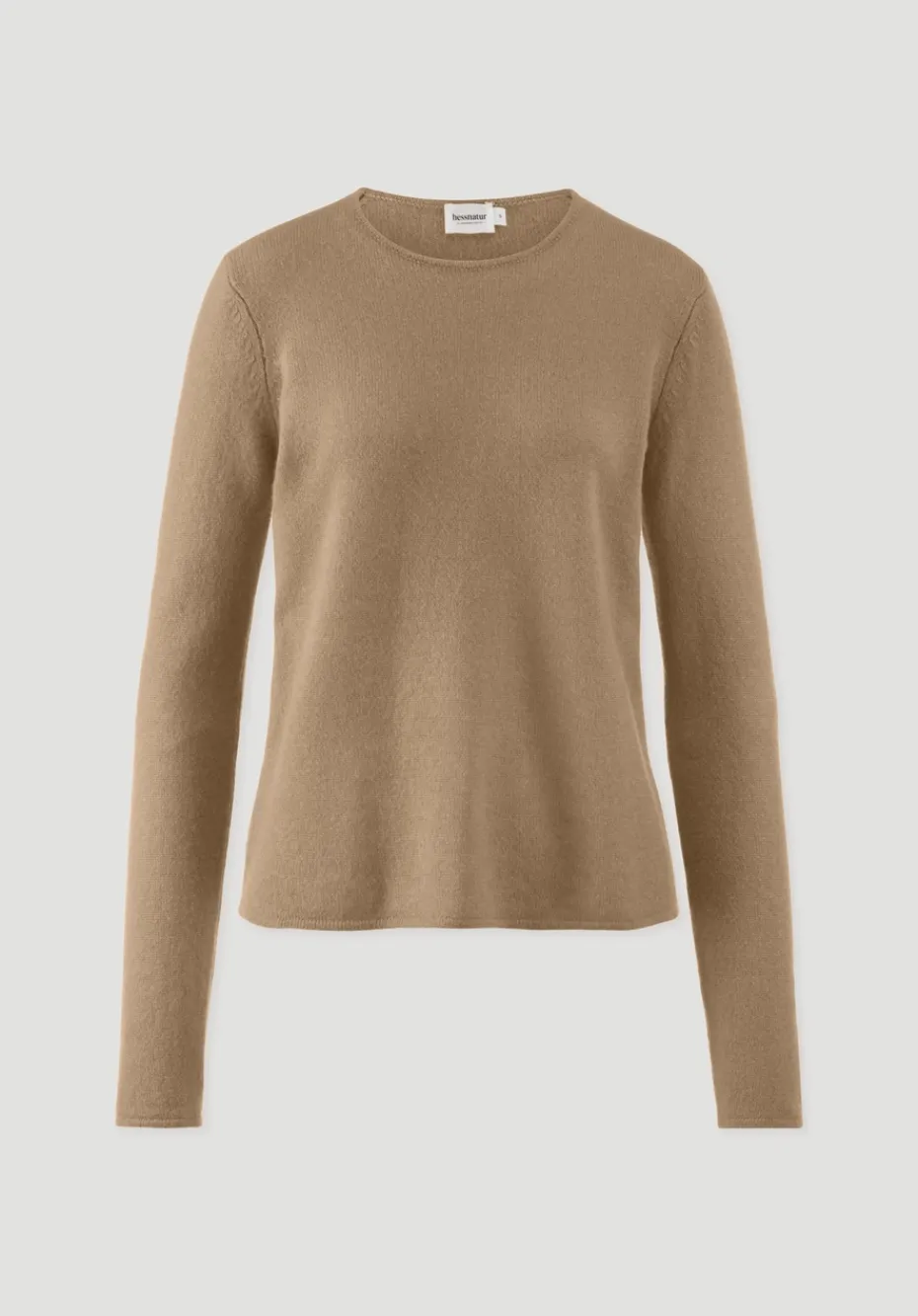 hessnatur Strick Pullover Regular BETTER RECYCLING aus reinem Cashmere von dunkles camel Hot