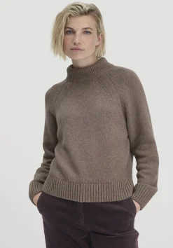 hessnatur Strick Pullover Relaxed aus Bio-Merinowolle mit Bio-Baumwolle von camel Clearance