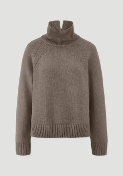 hessnatur Strick Pullover Relaxed aus Bio-Merinowolle mit Bio-Baumwolle von camel Clearance
