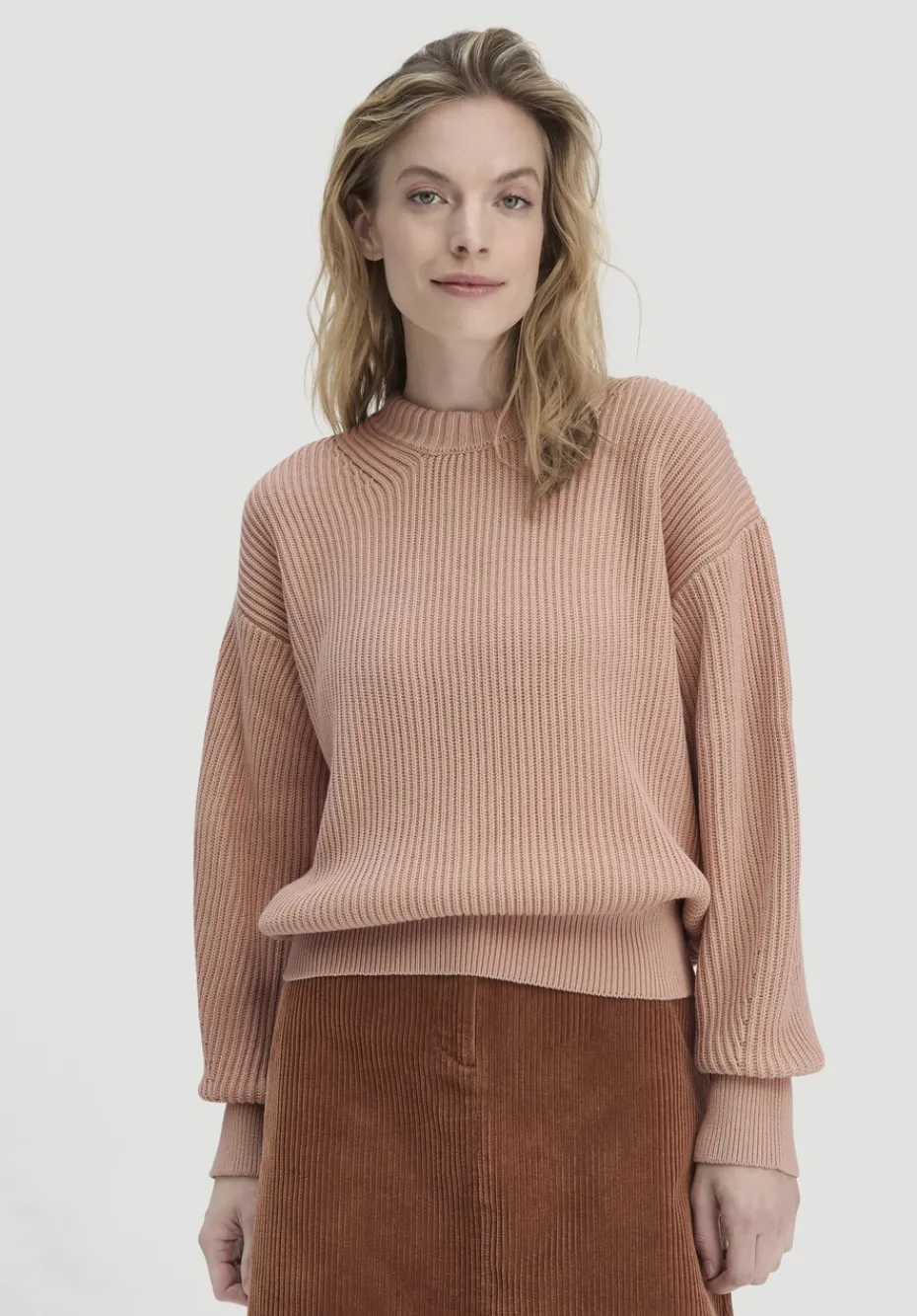 hessnatur Strick Pullover Relaxed aus reiner Bio-Baumwolle von rosé Outlet