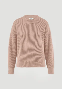hessnatur Strick Pullover Relaxed aus reiner Bio-Baumwolle von rosé Outlet