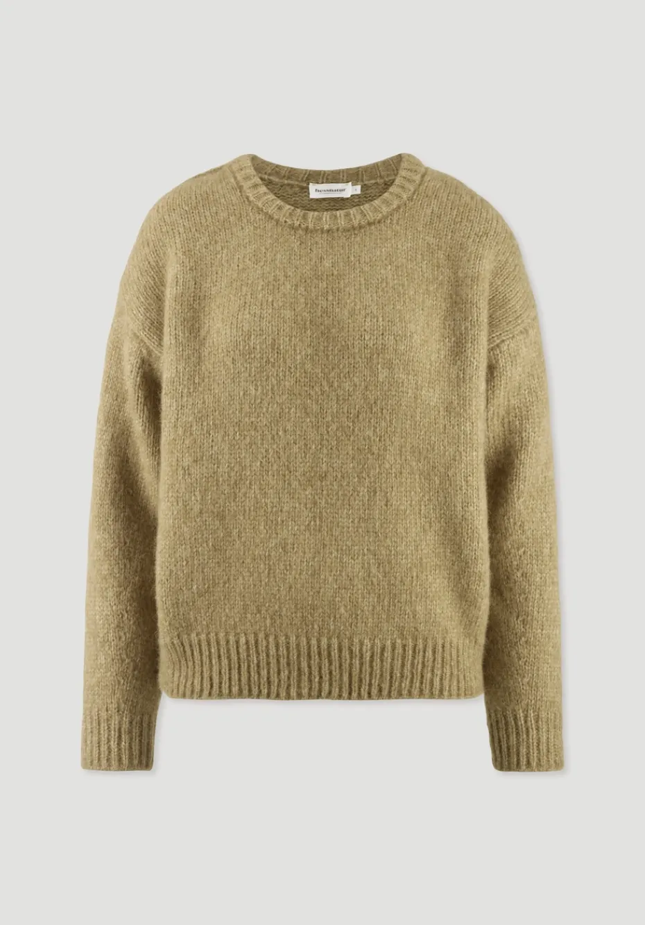 hessnatur Strick Pullover Relaxed aus Alpaka mit Bio-Baumwolle von messing Hot