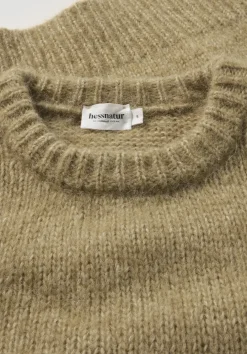 hessnatur Strick Pullover Relaxed aus Alpaka mit Bio-Baumwolle von messing Hot
