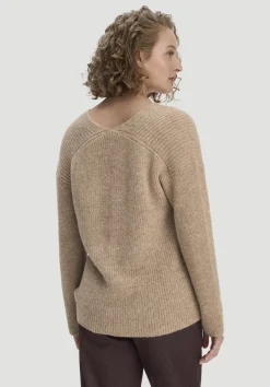 hessnatur Strick Pullover Relaxed aus reinem Alpaka von mandelbraun Hot