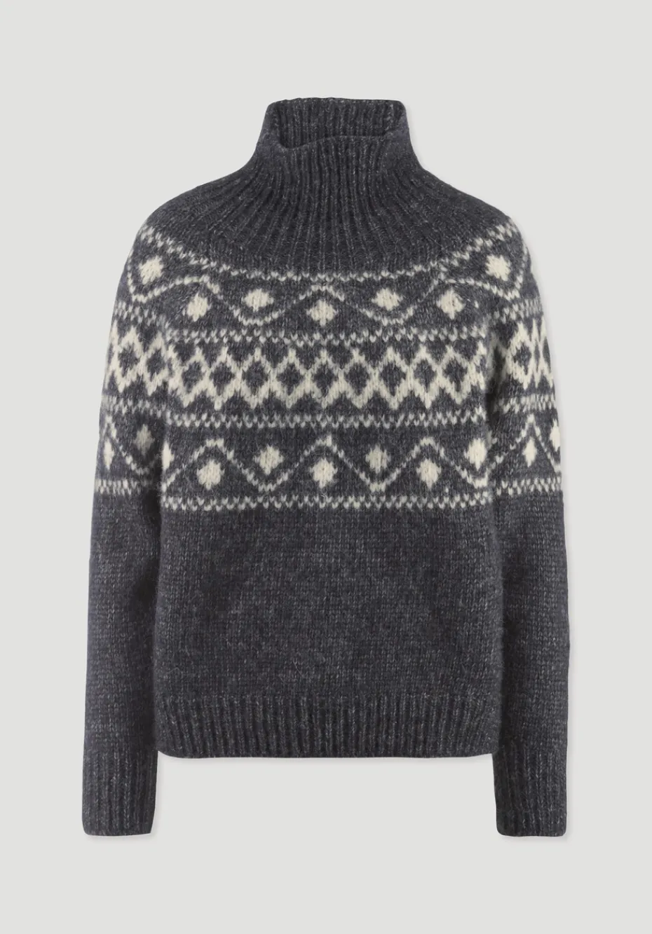 hessnatur Strick Pullover Relaxed aus Alpaka mit Bio-Baumwolle von marine Outlet