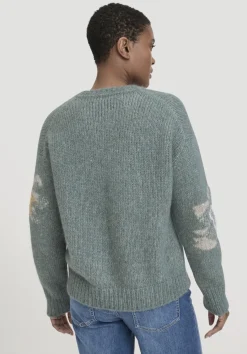 hessnatur Strick Pullover Relaxed aus Alpaka mit Baumwolle von fichtengrün Clearance