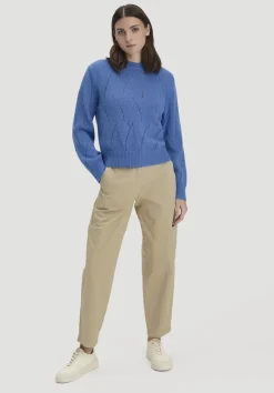 hessnatur Strick Pullover Relaxed aus reinem Alpaka von kornblume Hot