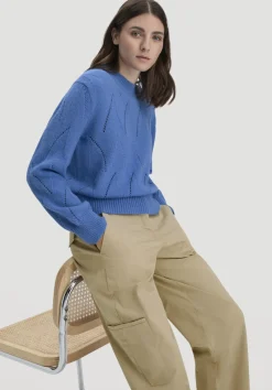 hessnatur Strick Pullover Relaxed aus reinem Alpaka von kornblume Hot