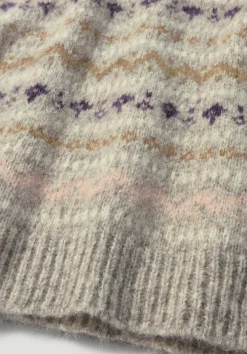 hessnatur Strick Pullover Relaxed aus Alpaka mit Bio-Baumwolle von naturgrau Hot