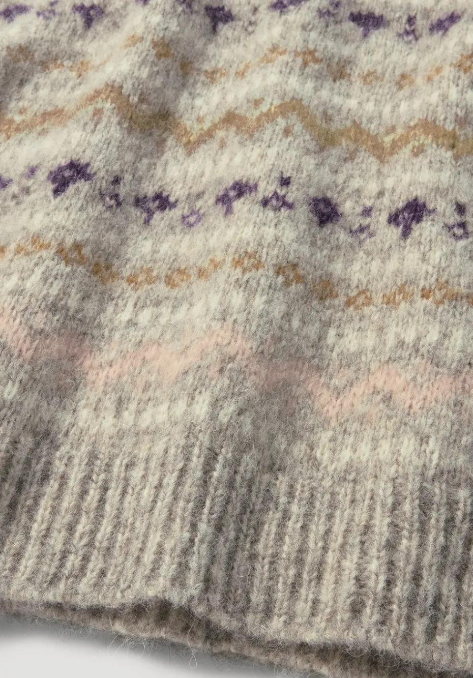 hessnatur Strick Pullover Relaxed aus Alpaka mit Bio-Baumwolle von naturgrau Hot