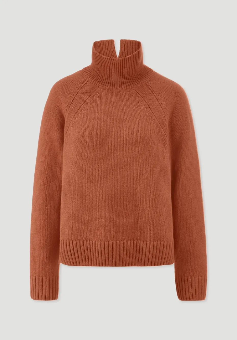 hessnatur Strick Pullover Relaxed aus Bio-Merinowolle mit Bio-Baumwolle von rotorange