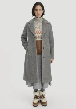 hessnatur Strick Pullover Relaxed aus Alpaka mit Bio-Baumwolle von cognac Sale