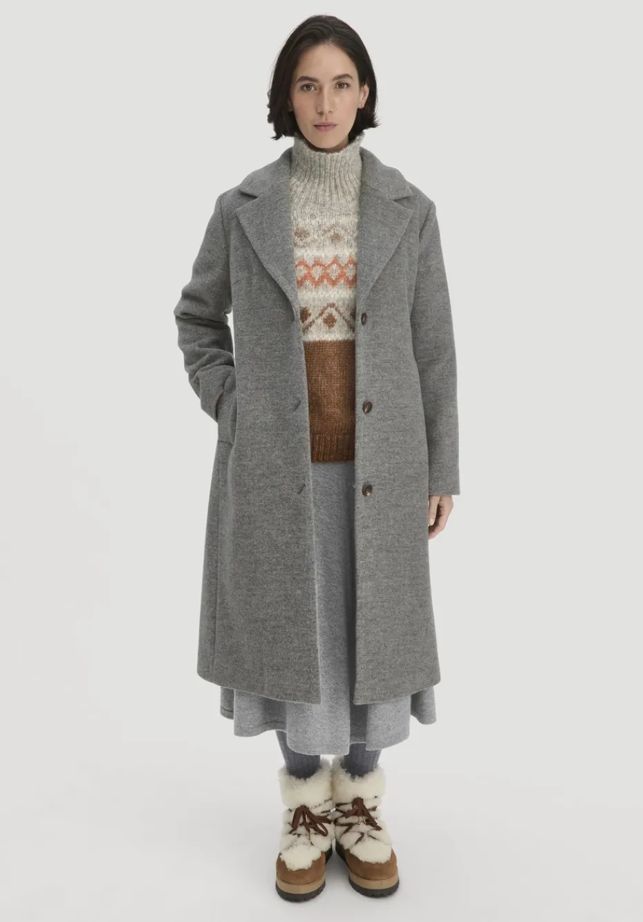 hessnatur Strick Pullover Relaxed aus Alpaka mit Bio-Baumwolle von cognac Sale