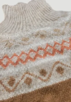 hessnatur Strick Pullover Relaxed aus Alpaka mit Bio-Baumwolle von cognac Sale