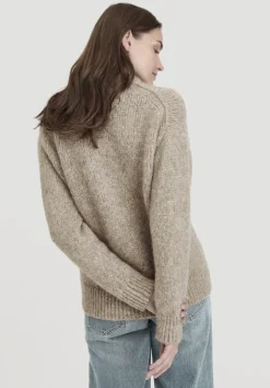 hessnatur Strick Pullover Relaxed aus Alpaka mit Bio-Baumwolle von naturbeige Sale